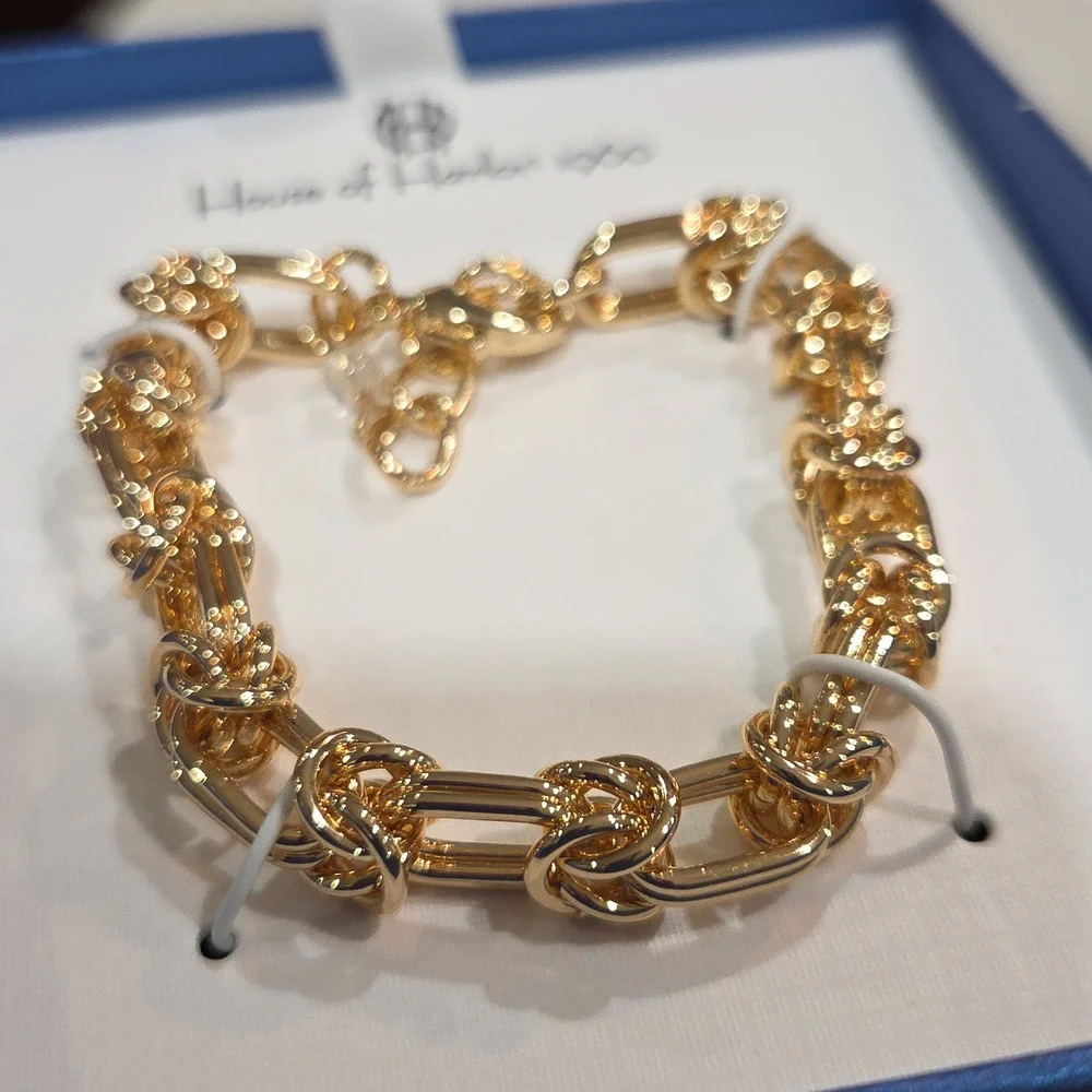 💛 ▪️House of Harlow ▪️1960 gold tone chain link bracelet